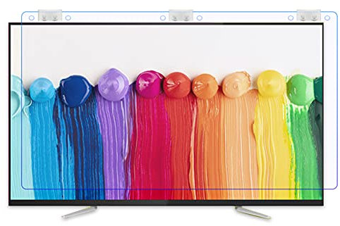 WSHA Protecteur d'écran TV 32-65 Pouces Anti-Bleu Clair/Anti-Rayures/Anti-Empreinte Digitale, pour écran LCD, LED, 4K OLED & QLED et Curved Screy,32(733x442mm)