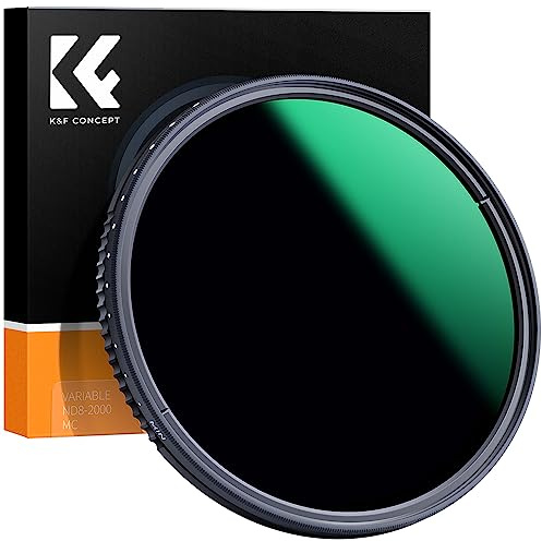 K&F Concept 37MM ND8-ND2000 (3-11stop) Adjustable ND Filter Camera Lense Variable Neutral Density With Multi-Resistant Coating for Camera Lenses