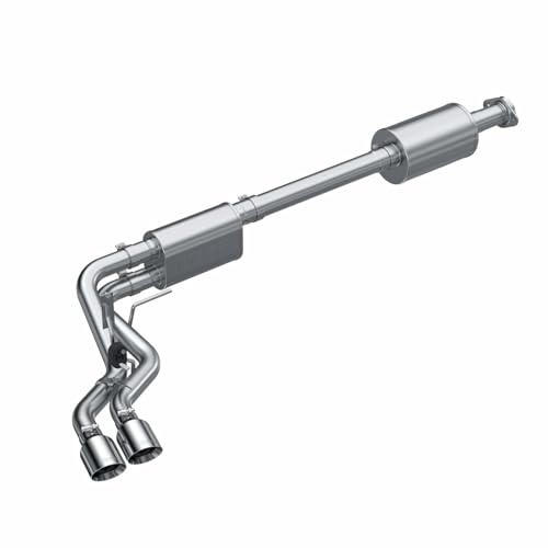 MBRP 2021+ Ford F150 Aluminized Dual Pre-Axle (Street Profile) 2.5in OD Tips 3in Cat Back Exhaust