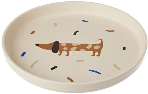 LÄSSIG Assiette enfant sans mélamine, sans BPA, pour lave-vaisselle et micro-ondes/Plate Little Mateys royal blue