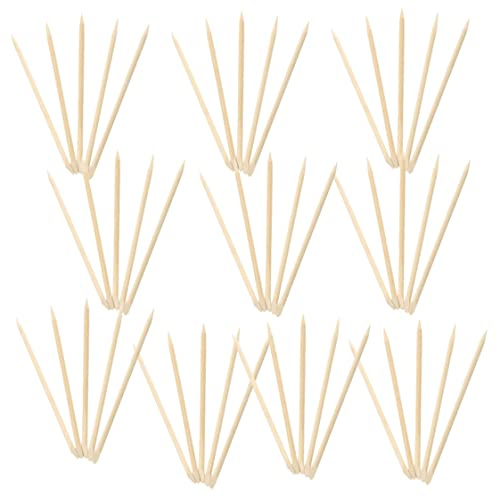 Bastoncini Di Legno Arancione Bastoncini Arancioni Per Unghie Bastoncini Per Cuticole in Legno Nail Art Pusher Per Cuticole Strumento Per Pedicure Manicure Forniture Per Nail Art Fai-da-te 50pcs