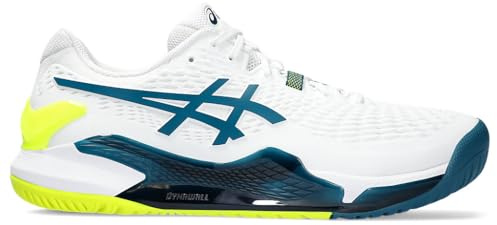 ASICS Gel-Resolution 9 Clay Mann Tennisschuhe Weiß Blau