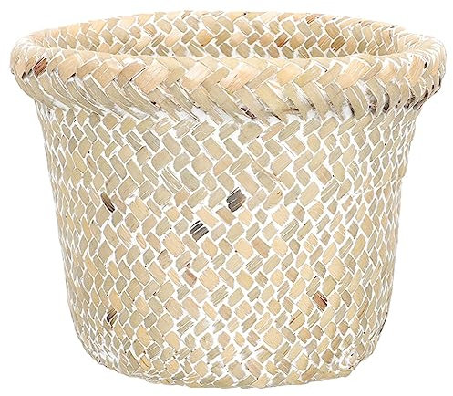 Alipis Panier à Linge Respirant Panier de Rangement Tissé Multifonctionnel Décoratif Style Rustique pour La Décoration de La Maison
