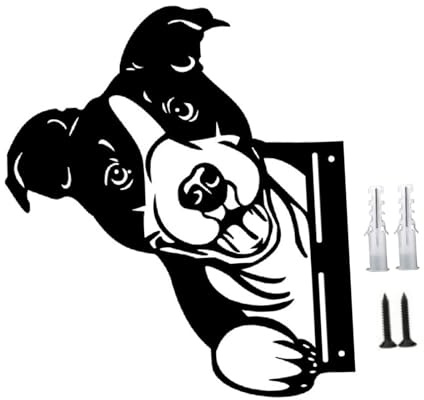 Dualoai Handgefertigte Wildlife Gartenskulpturen Aus Metall, Hund