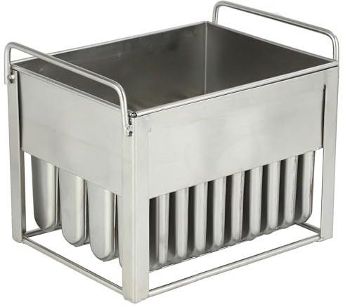 NWBZBH Moules à Glace commerciaux - Ensemble de 40 moules à crème glacée en Acier Inoxydable 304, capacité de Tasse individuelle 88g - Outil Professionnel de Fabrication de crème glacée,Argent