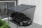Cazeboo Pergola/Carport Aluminium, Abri de Voiture KLEO, 300 x 300 cm, Gris, Pergola adossée, 9m², Toit Polycarbonate