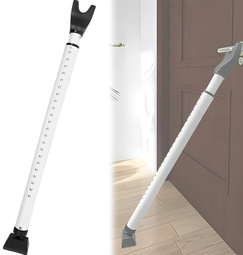 CXAFQ Barre De Porte Supérieure Lourde, Securite Porte d'Entrée, Bloque Poignee De Porte, Réglage Télescopique, Antidérapant Et Anticollision, Idéal Pour Les Hôtels, Les Bureaux Et Les Maisons