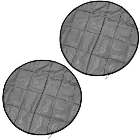 Lot de 2 filets de protection réglables pour citerne de pluie avec cordon de serrage - 120 cm de diamètre