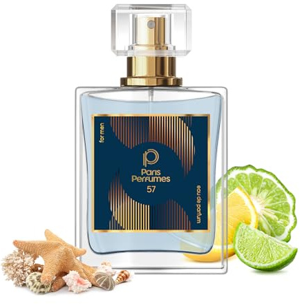 Parfum Homme pour Lui 50 ml - Perfume unique et captivant - Parfums Parfait pour le quotidien de Tout Homme - N° 57 - Water Azure For Him
