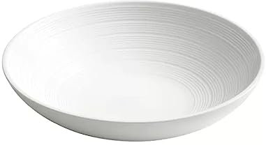 Ensaladera Vajilla de cerámica blanca, ensaladera doméstica, cuenco grande for sopa y fideos, adecuado for servir el plato principal, fruta, sopa Utensilios De Cocina(M)
