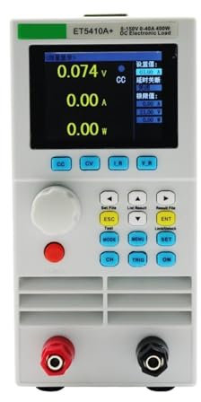 Comprobador de Baterias, ET5410 ET5420 ET5411 carga eléctrica 400W profesional programable Digital DC carga electrónica batería probador medidor de carga,battery tester(ET5410A)
