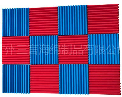 Lot de 48 panneaux acoustiques en mousse 30 x 30 x 2,5 cm, dalles d'insonorisation for studio, for home cinéma, bureau et studios d'enregistrement, dalles de réduction du bruit à haute(Blue and Red)