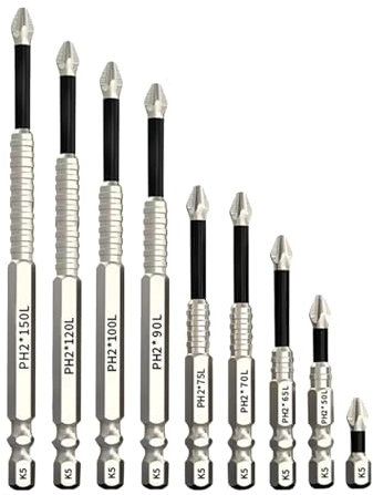 SCREW DRIVER SET KIT, SCREWRIVER BIT SET 9x Handborr