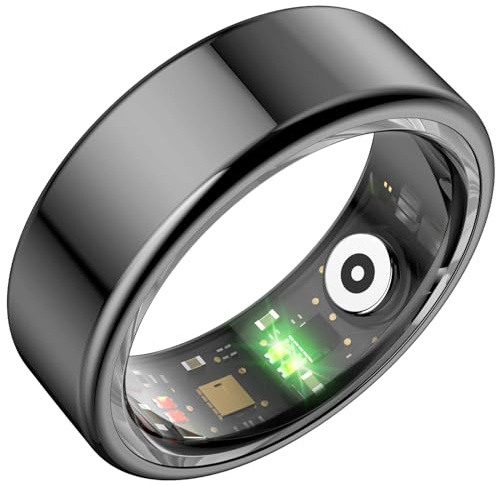 findtime Smart Ring Fitness Ring Tracker Smartringe für Herren Damen IP68 Wasserdicht Tracking Ring mit Schrittzähler Kalorien Herzfrequenz Schlaftracker Smart Ring Android iOS Fitnessring