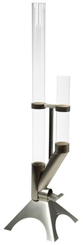 Feuerrohr - Dekorative Feuersäule Outdoor inkl. Reinigungsbürste und Abdeckhaube | Nachhaltige Feuerrohr Pelletfackel für stimmungsvolle Gartenmomente und tolles Ambiente