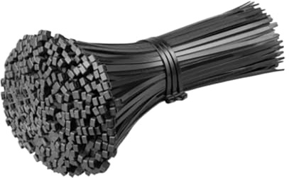 Collier De Serrage Lot de 500 serre-câbles autobloquants en plastique et nylon, 3 x 100/2,5 mm de large, anneau de fixation for serre-câbles, sangles à fermeture éclair