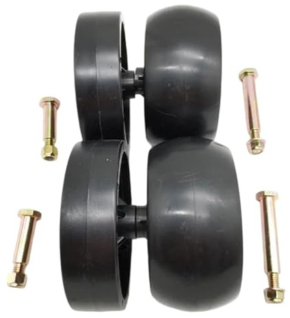 LALAL for Confezione da 4 Ruote for trattorini Tosaerba compatibili con i Modelli 1120677 e 120337 for Un Funzionamento Regolare