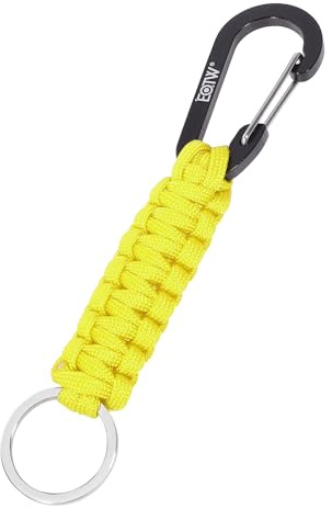 EOTW Paracord Schlüsselanhänger Karabiner Personalisiert Karabinerhaken D Ring Schlüsselband Schlüsselring für Motorrad Auto Camping Wandern Männer Frau Kinder