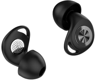 Ear Plugs for Sleep, 45dB Noise Cancelling Earplugs Hearing Protection for Sleep, Concentration, Travel, Work, Concerts, Ultra Comfortable Reusable Silicone Ear Plugs, 8 Tips(XS/S/M/L)