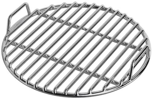 Grtheenumb Grill Grate, Stainless Steel Grill Grate, Extra Thick Round Cooking Grates Replacement with Handle for Charcoal Smoker Campfire Picnic Outdoor Cooking, 16 Inch