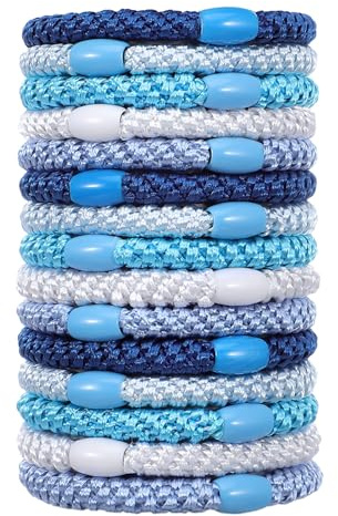 10 stycken hårsnoddar, kvinnor, flerfärgade, elastiska band, mjuk hårband, hårsnoddar, flickor, flätat hårband, elastiskt flätat gummi, snygg hästsvans, för kvinnor och flickor
