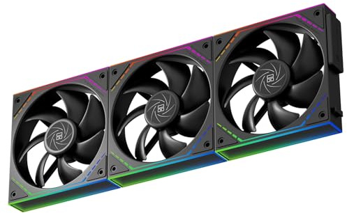 Thermalright TL-M12Q X3 Building Blocks Case Fan-120mm Quiet,PWM Function,Infinity Mirror ARGB Lighting Effects,New Power Chip Module Simplifies Wiring Management,3-Packs Wireless Splicing Chassis Fan