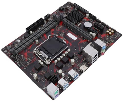 VBESTLIFE Carte Mère EX-B365M-V, Socket CPU M-ATX LGA 1151, 2 Emplacements DDR4, 4 Ports SATA III, Chipset B365, avec Puce Audio 8 Canaux et Gigabit Ethernet