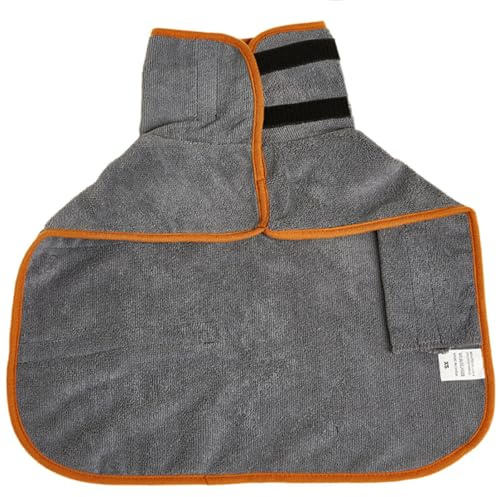 JUMPLAWN Hundebademantel Tragbar und Schnell Trocknend aus Leichtem Polyester mit Starker Wasseraufnahme für Hunde bei Partys und Outdoor Aktivitäten