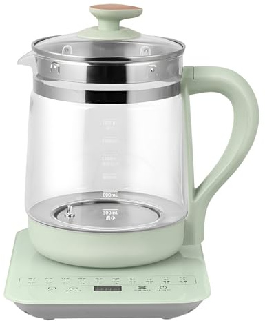 1,8l Elektrisk Tekanna I Glas Med Avtagbar Infusionsenhet, Smart Touch Tekokare, Multifunktionell Tebryggare Med Förinställd Meny