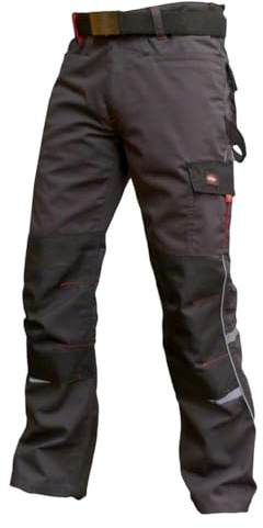 Lee Cooper Hommes Vêtements multi poches cargo travail de sécurité PANTALON, gris, taille 40 taille, Regular 31 Leg