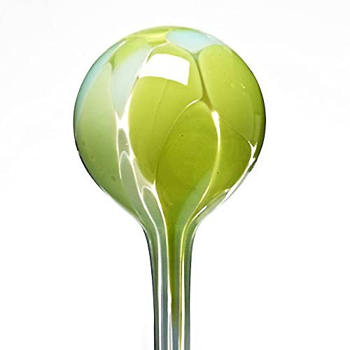 CRISTALICA Bewässerungskugel Durstkugel Gartenflair Lemon H 22 cm D 5 cm Mundgeblasen und Handgeformtes Glas Unikat