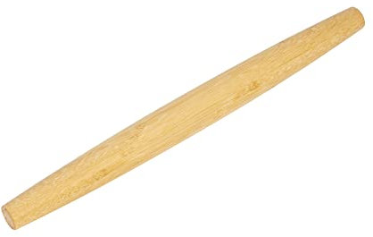HONGLIDA Classic French Rolling Pins Bamboo Wooden Rolling Pin for Baking Pizza Dough Pie Cookie, 18-Inch