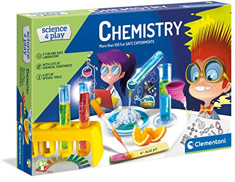 Clementoni- Science and Play: Chemistry Lab Experiments Kit for Kids, Fun & Educational Science Toy (8+ Years)