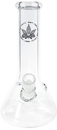 GHODT Bong Glas mit Stecksystem | 30cm Höhe | 45mm Durchmesser | 5mm Glas | Kickloch | Beaker