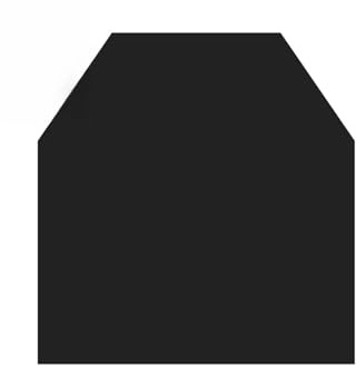 raik Feuerschutzplatte Stahl pulverbeschichtet schwarz 120 x 100cm 6-Eck Brandschutzplatte Kamine Öfen Feuerfeste Bodenschutzplatte hitzebeständig langlebig sicher