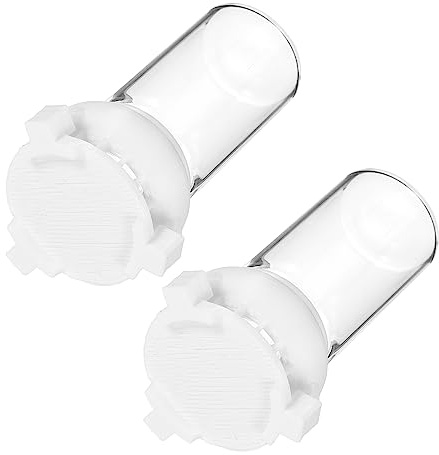 HAKIDZEL 2 Stück Ameisen Wasserbecher aus Glas und Kunststoff 10ml Kapazität Stabiles Design ohne Kippen für Ameisengarten im Sommer und Frühling