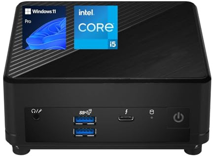 MSI Cubi 5 Mini PC professionnel, processeur Intel i5-1235U de 12e génération (Beats Ryzen 7 5700U), 32 Go de RAM, 1 To SSD, Wi-Fi 6, Windows 11 Pro, prend en charge l'affichage 4K @ 60 Hz, multitâche