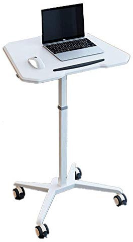 PeNbO Podiumsständer Tragbarer höhenverstellbarer Rednerpultständer Laptop-Computer-Rednerpult Mobiles Rednerpult Weißes Display-Podium (Farbe: Weiß, Größe (Weiß (Weiß wie abgebildet))
