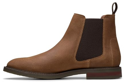 Clarks Jaxen Easy, Stivali Chelsea Uomo, Cola Suede, 41 EU