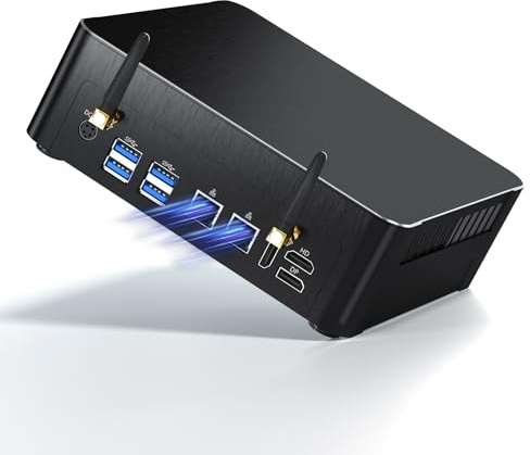 Kinupute Mini PC, Ordinateur de Bureau Core i9-9880H 8 Cœurs, Win-11 Pro, TPM2.0, 16G DDR4, 512G NVME SSD, DP/HDMI/Type-C, Triple Affichage, 4K@60Hz, Dual 2.5G LAN, WiFi 6E/BT5.3, 4G Module, VESA