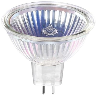 2 copas de foco halógeno MR16, 12 V/24 V/220 V, 35 W, 50 W, bombilla de foco halógena regulable debajo de la luz reflectora, adecuada para paisajes, iluminación de acento del hogar, 2 piezas, 24 V-5