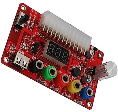 Angoily Dc Power Banana Jack Compatible Voltage Converter Reducer for Computer Accessories Atx Power Board