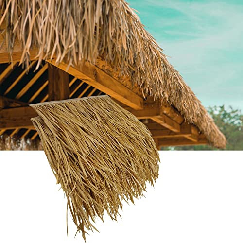 Künstliches mexikanisches Gras, Strohdach, feuerfestes Strohdach, synthetisches Material für Tiki-Hütten, Dekorationen, Outdoor, Terrasse, Wand, Ente, Hütte, Palme, Stroh, Rolle, Gras, Stroh, Stroh