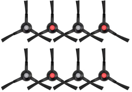(8-pack) sidoborstar kompatibla med robotdammsugare, ersättningssidoborste-kit, kantsopborstar, hörnborste tillbehörssats, vakuumtillbehör borstar