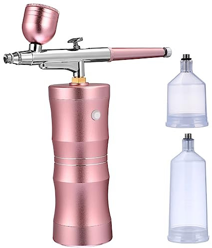 DIYEAH Tragbares Mini-Airbrush-sprühset Mit Kompressor Für Make-up Nagelkunst Malerei Und Gesichtspflege USB-ladefähig Mit Feinem Sprühnebel Und Hochdruckdesign