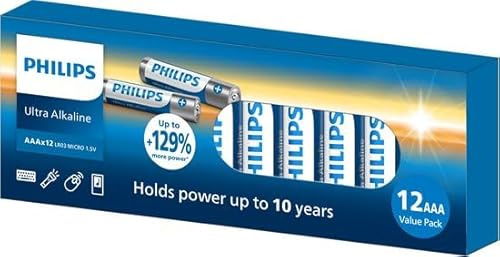 Philips Ultra Alkaline AA - LR06 - Penlite Batterien - 12 Stück