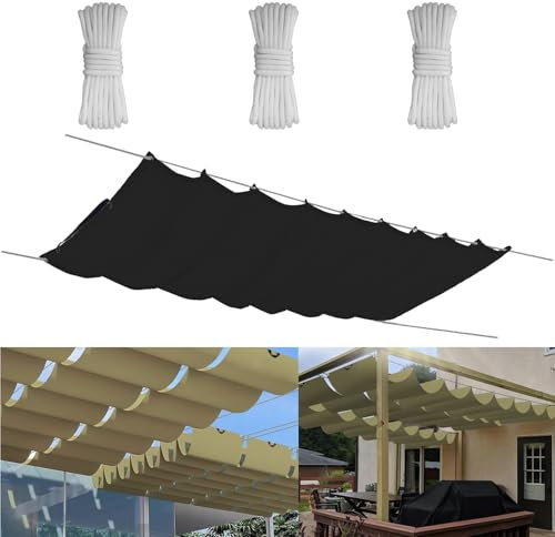 Einziehbare Welle Sonnensegel 4x6M, Verstellbar Aufrollbar Sonnenschutz Mit ösen, Spannmarkise Beschattung, Markise Wasserdicht Verstellbar Markisenstoff Für Terrassenüberdachung - Dark Graphit