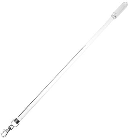 GOOHOCHY Bacchetta per Tende 50 Cm in Acrilico Maniglia Verticale, Tirante per Tendaggi Manuale Leggero Facile da Installare per Apertura e Chiusura Tende