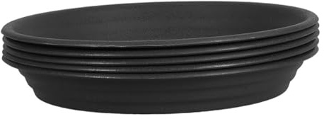 ibasenice 5pièces Lot de Soucoupes pour Pots De Fleurs Plastique Rondes pour Plantes Intérieur Et Extérieur Récupérateurs Eau