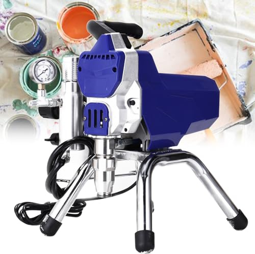 Pulverizador de pintura sin aire de alta presión, kit de pistola eléctrica de mano, 1300 W para pintura de pared interior, caudal de 2 l/min
